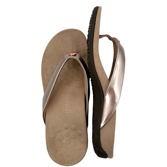 Vionic Womens Davina Rose Gold Orthotic Sandals Size 8 - Picture 4 of 10